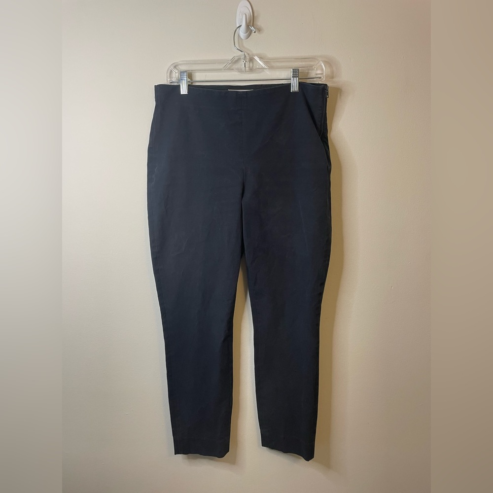 Everlane The Side-Zip Strerch Cotton Pant Black Minimalist Neutral Office Work